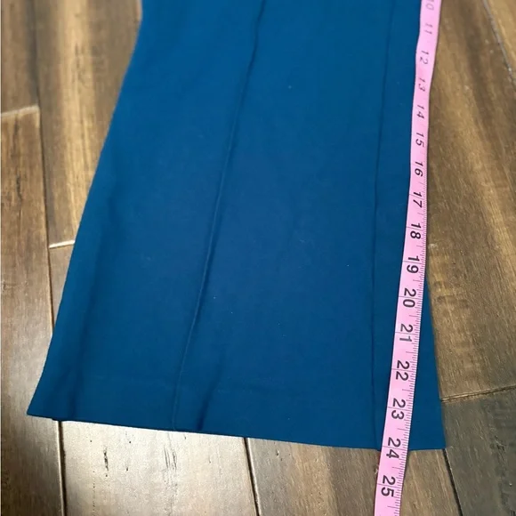 Philosophy Plus Sz XL Vibrant Blue Elastic Stretch Waist Capri Gaucho Pants - Picture 5 of 8